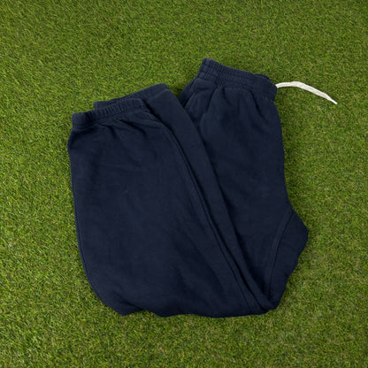 00s Nike Wide Leg Cotton Joggers Blue Small