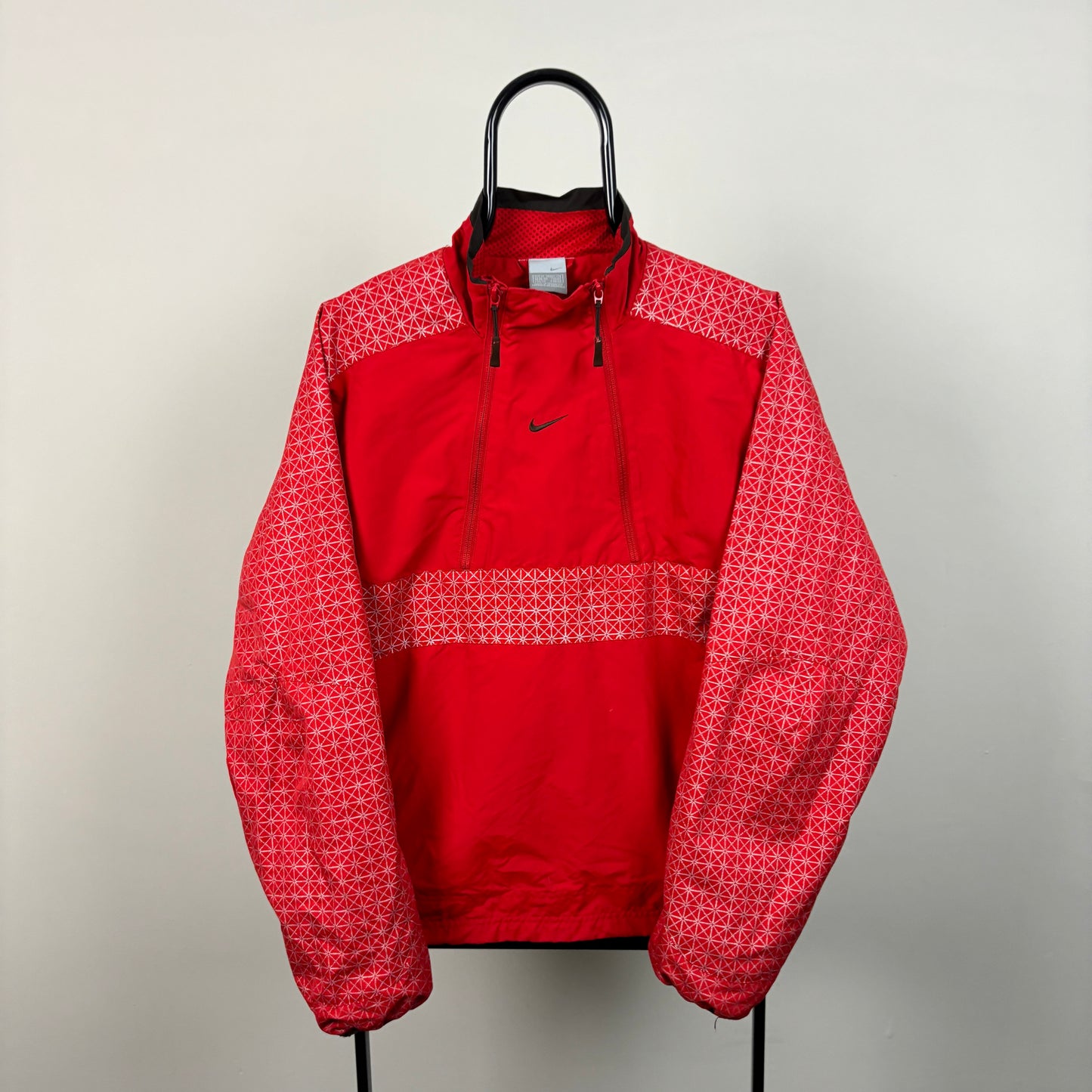 00s Nike Double Zip Windbreaker Jacket Red Medium