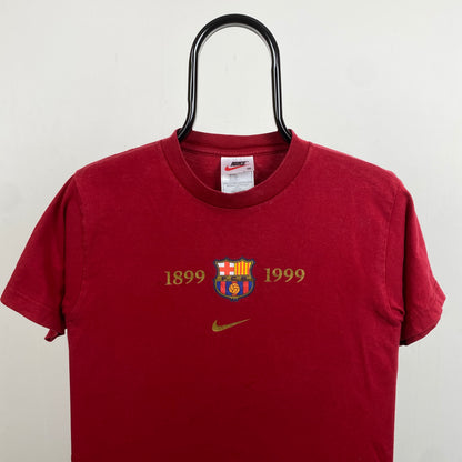 90s Nike Barcelona T-Shirt Red Womens Medium