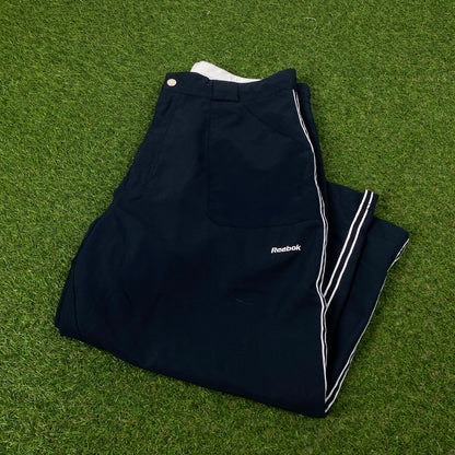 00s Reebok Piping Cropped Joggers Blue XL