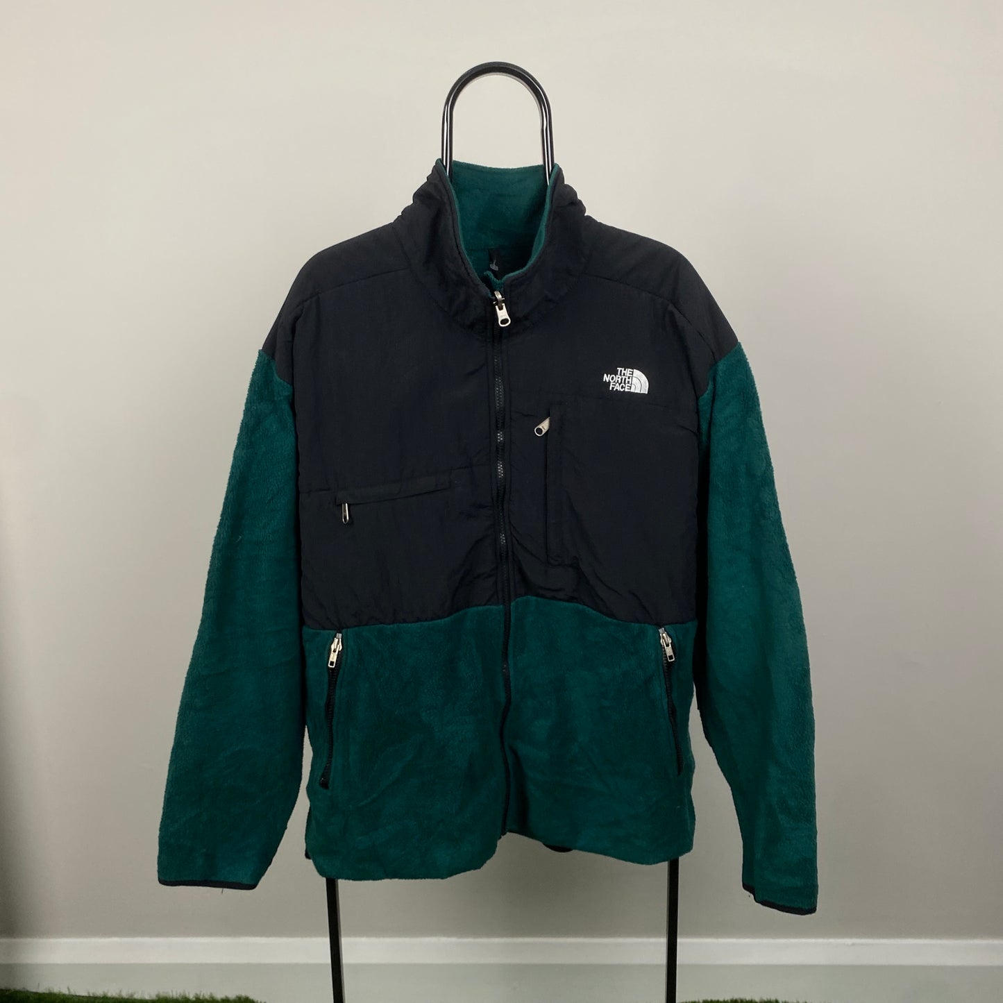 90s North Face Denali Fleece Sweatshirt Green XL