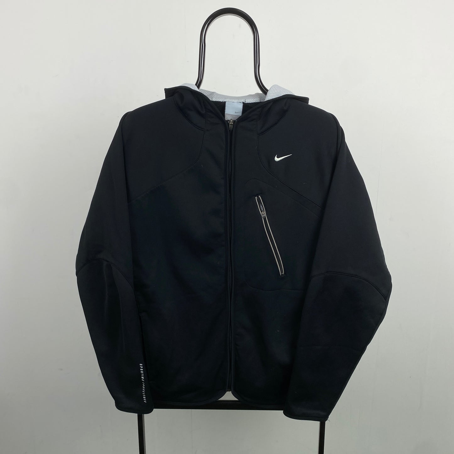 00s Nike Soft Shell Hoodie Black Medium