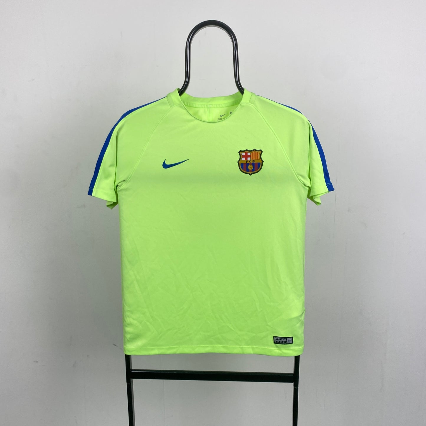 00s Nike Barcelona Football Shirt T-Shirt Yellow XS