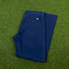 Retro Dickies Cargo Trousers Joggers Blue Small