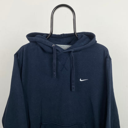 00s Nike Heavyweight Hoodie Blue Large