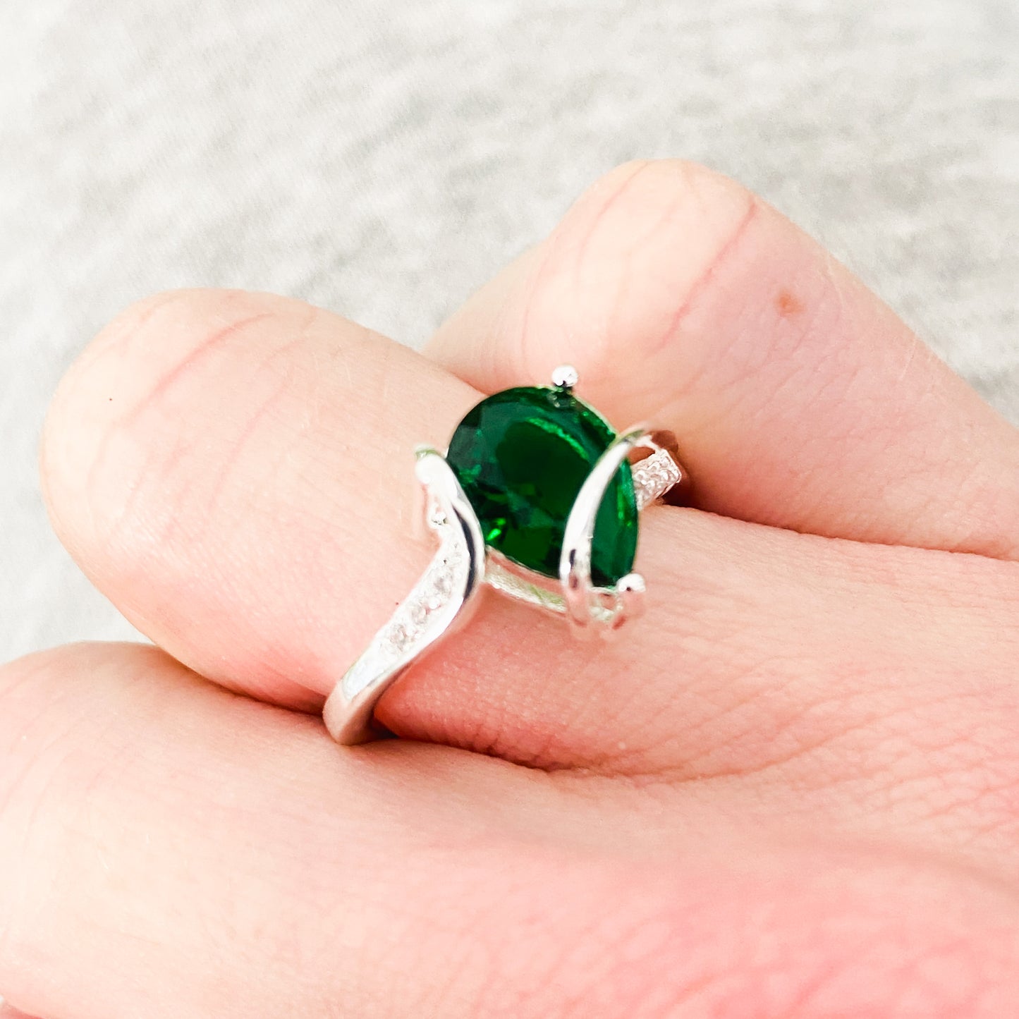 Vintage Cluster Garnet Ring