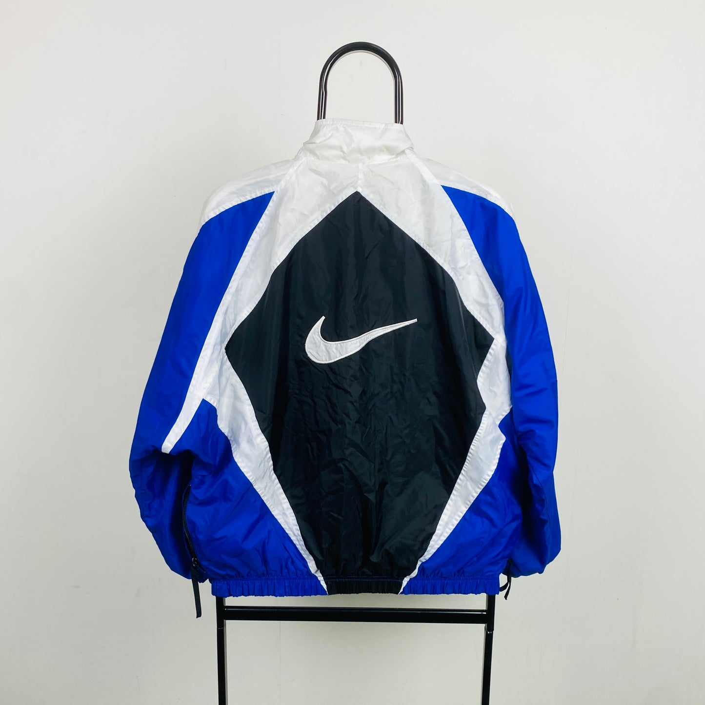 90s Nike Windbreaker Jacket Black Medium