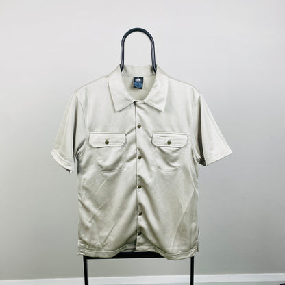 00s Nike ACG Button Down T-Shirt Brown Large