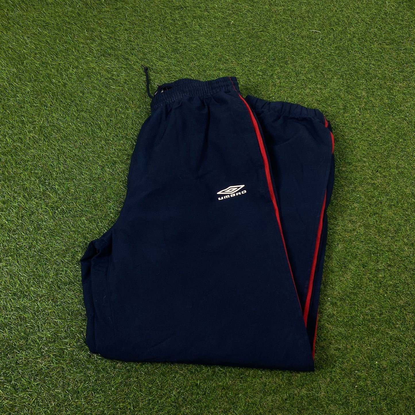 00s Umbro Piping Joggers Blue Small