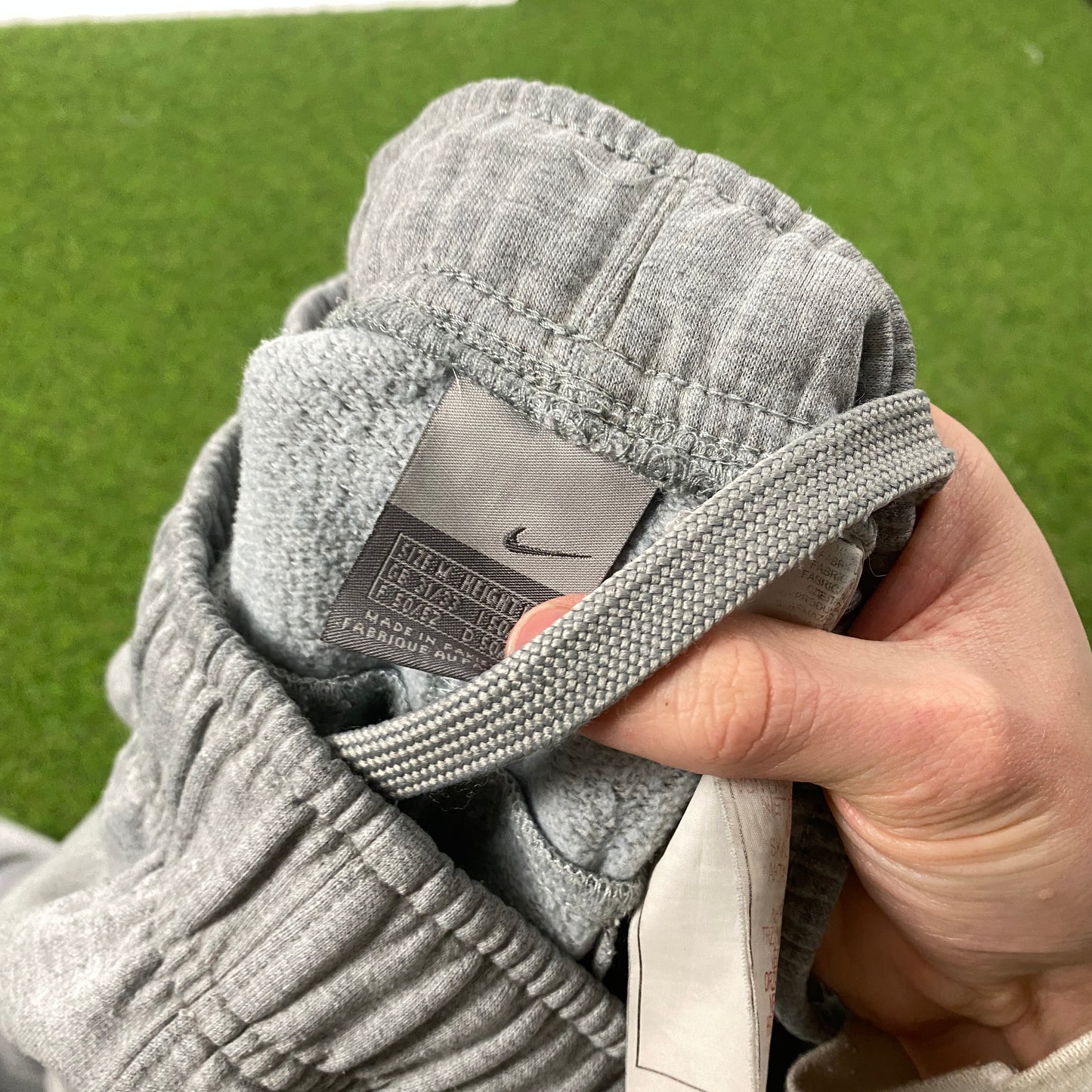 00s Nike Air Max Wide Leg Cotton Joggers Grey Medium