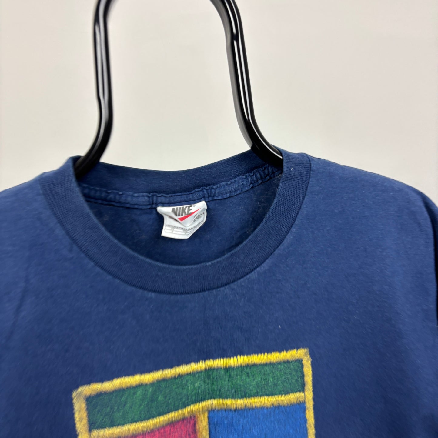 90s Nike Challenge Court T-Shirt Blue Medium