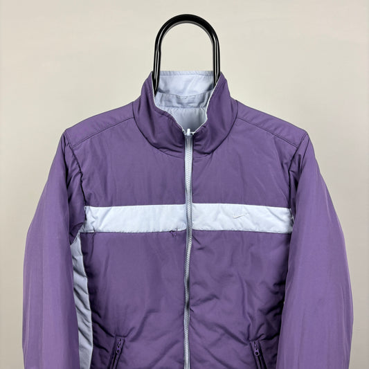 00s Nike Reversible Puffer Jacket Purple Medium
