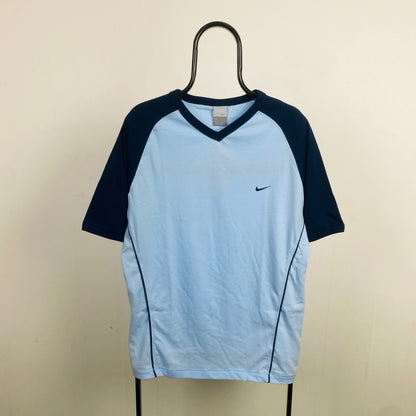 00s Nike Contrast T-Shirt Blue Large