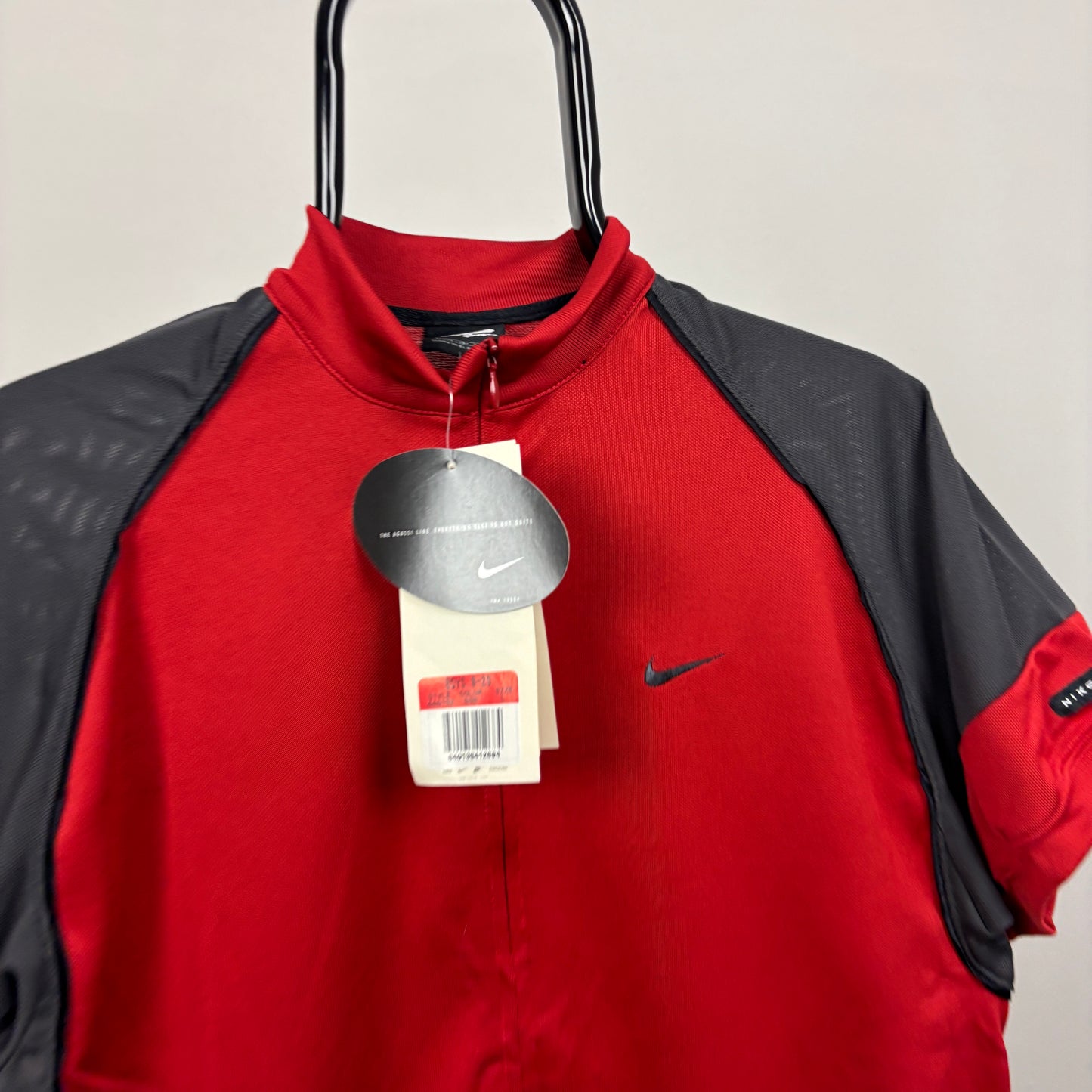 90s Nike Agassi Tennis T-Shirt Red Small