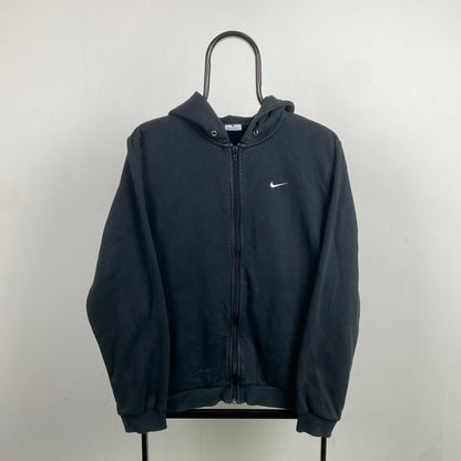 00s Nike Zip Hoodie Black Small