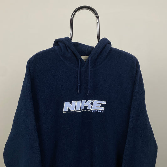 00s Nike Fleece Hoodie Blue 3XL
