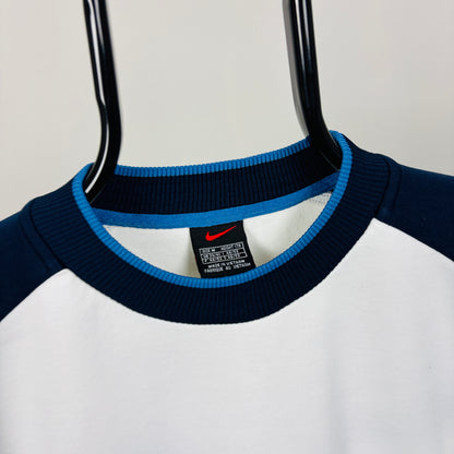 90s Nike Sweatshirt White Medium