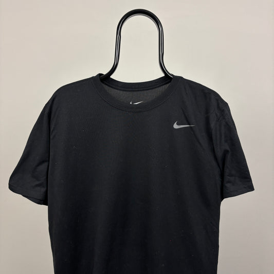 00s Nike Reflective T-Shirt Black Large