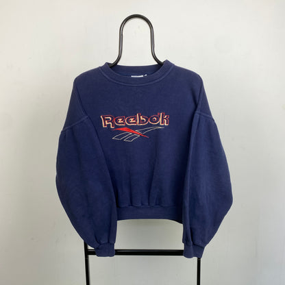 Retro Reebok Sweatshirt Blue XS