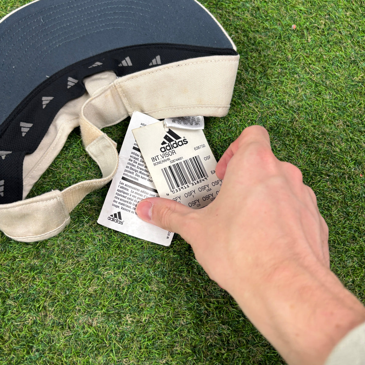 90s Adidas Golf Visor Hat Brown