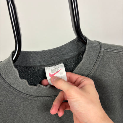 90s Nike Sweatshirt Grey Medium