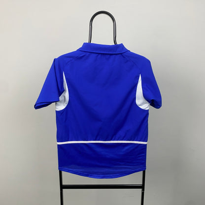 90s Nike Brazil Football Shirt T-Shirt Blue XS