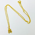 Retro Beetle Necklace Chain Gold