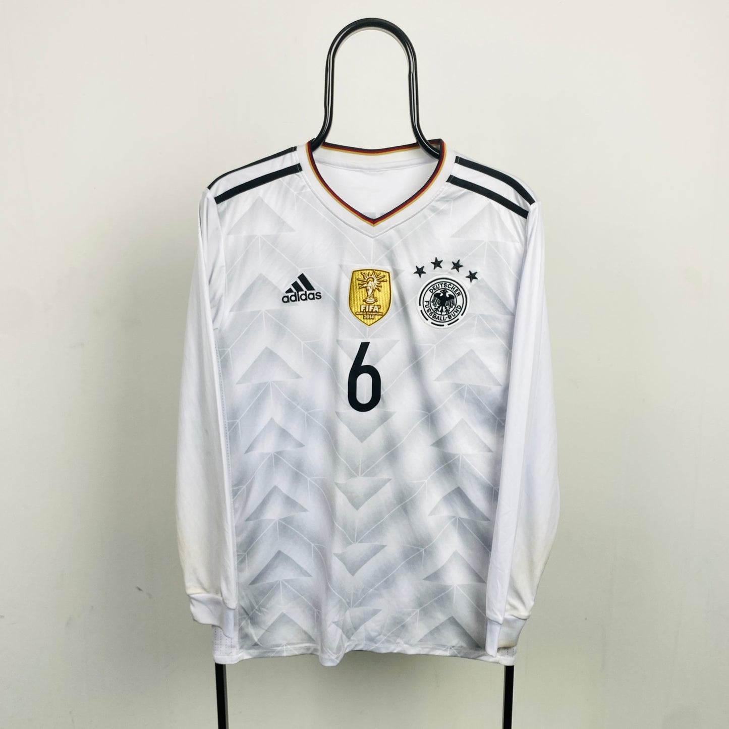 Retro Germany Khedira Fan Football Shirt T-Shirt White Large