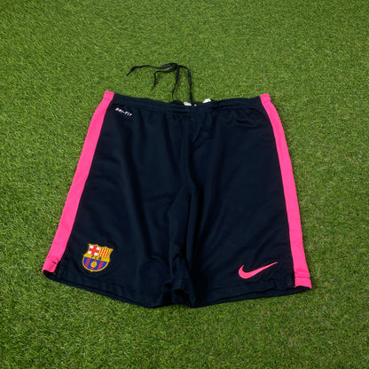 00s Nike Barcelona Football Shorts Blue Medium