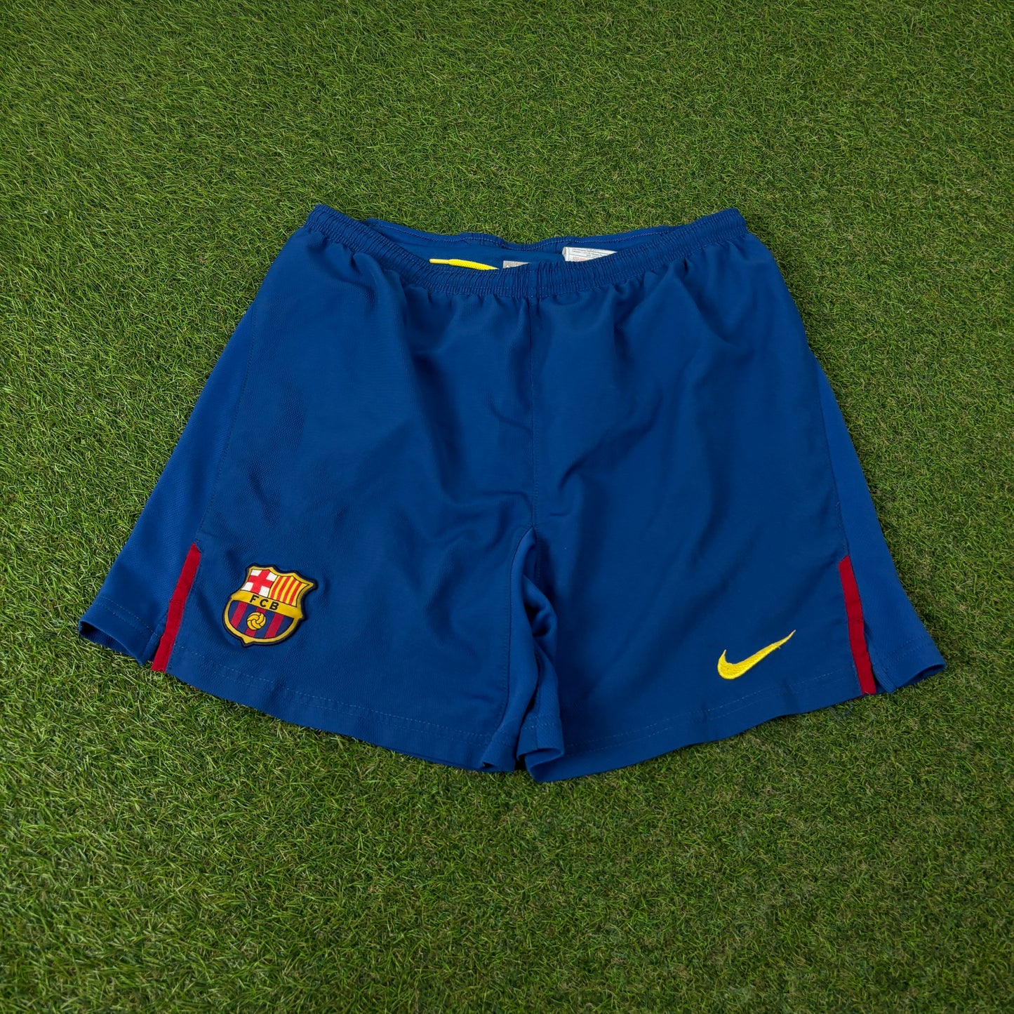 90s Nike Barcelona Football Shorts Blue Small