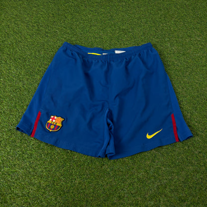 90s Nike Barcelona Football Shorts Blue Small
