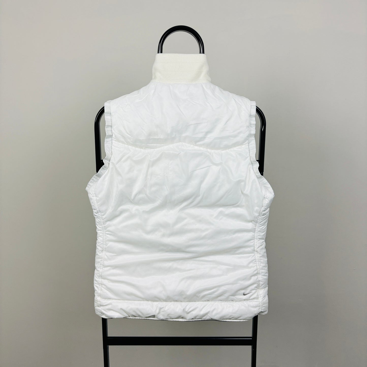 00s Nike Reversible Puffer Gilet Jacket White Medium