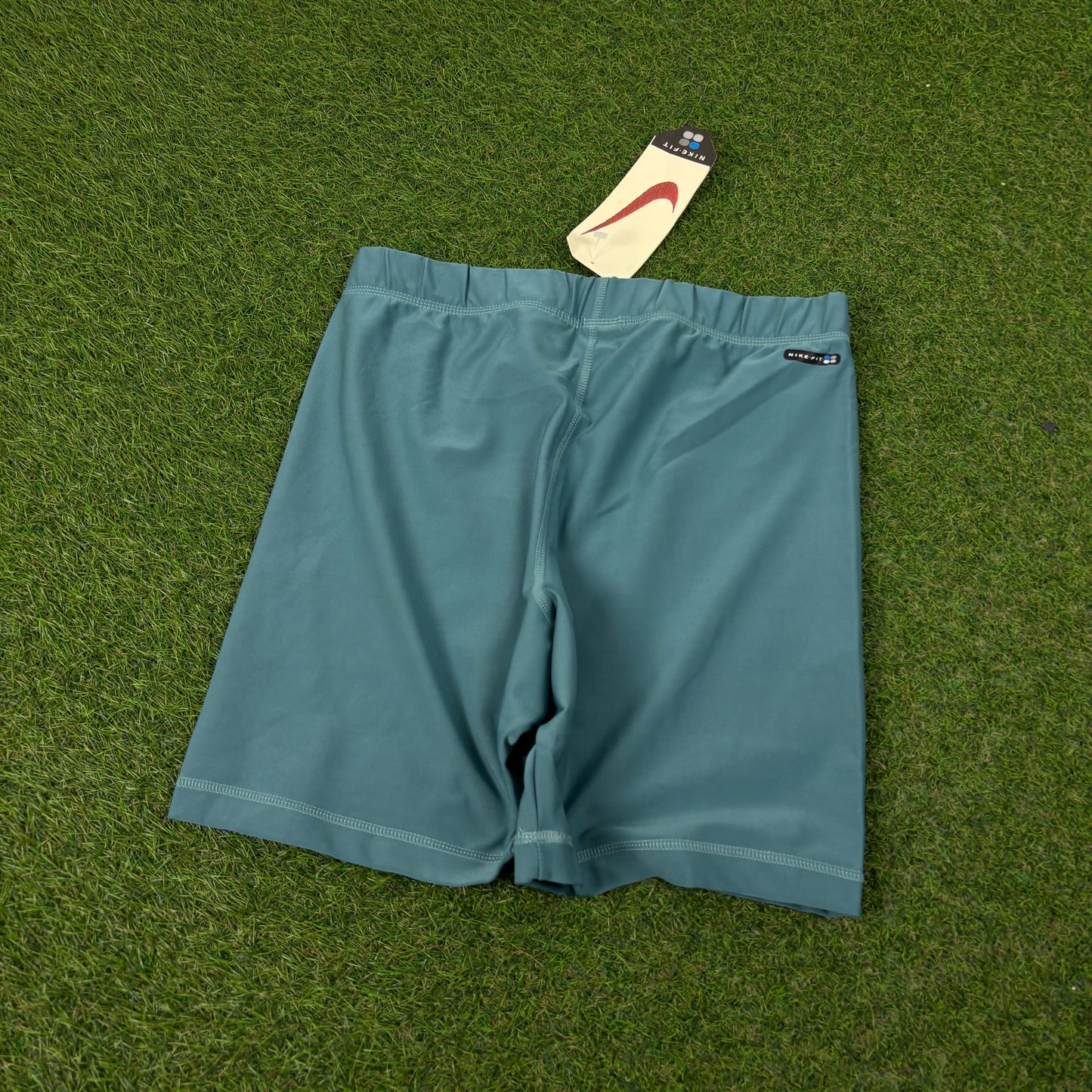 90s Nike Stretchy Shorts Green XL