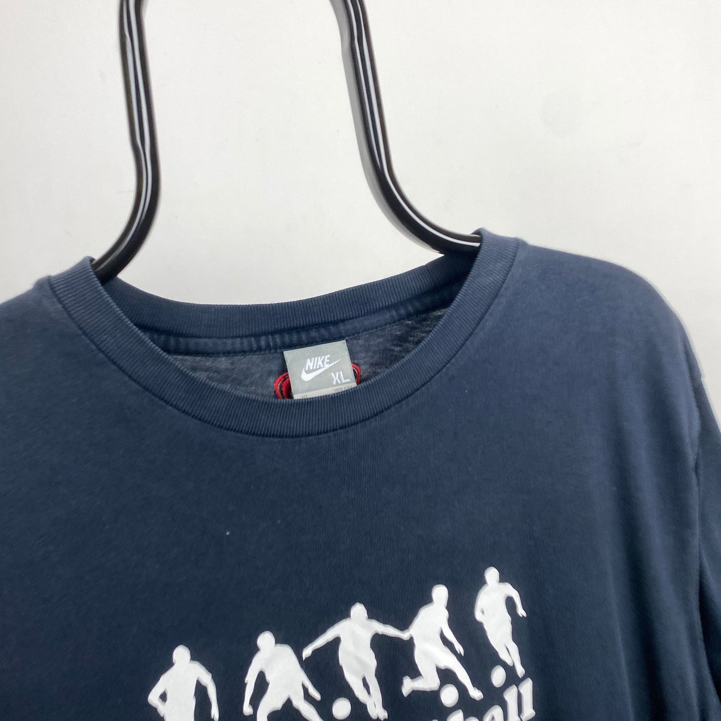 00s Nike Football T-Shirt Blue XL