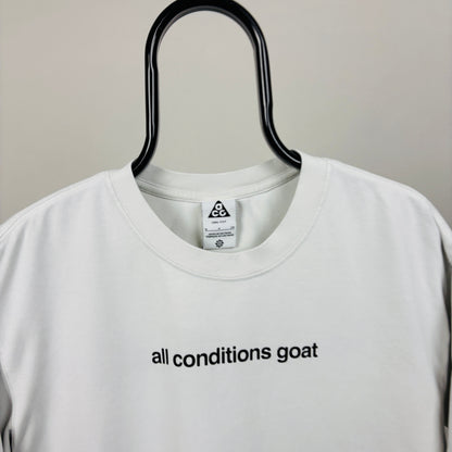 00s Nike ACG Goat T-Shirt White Small