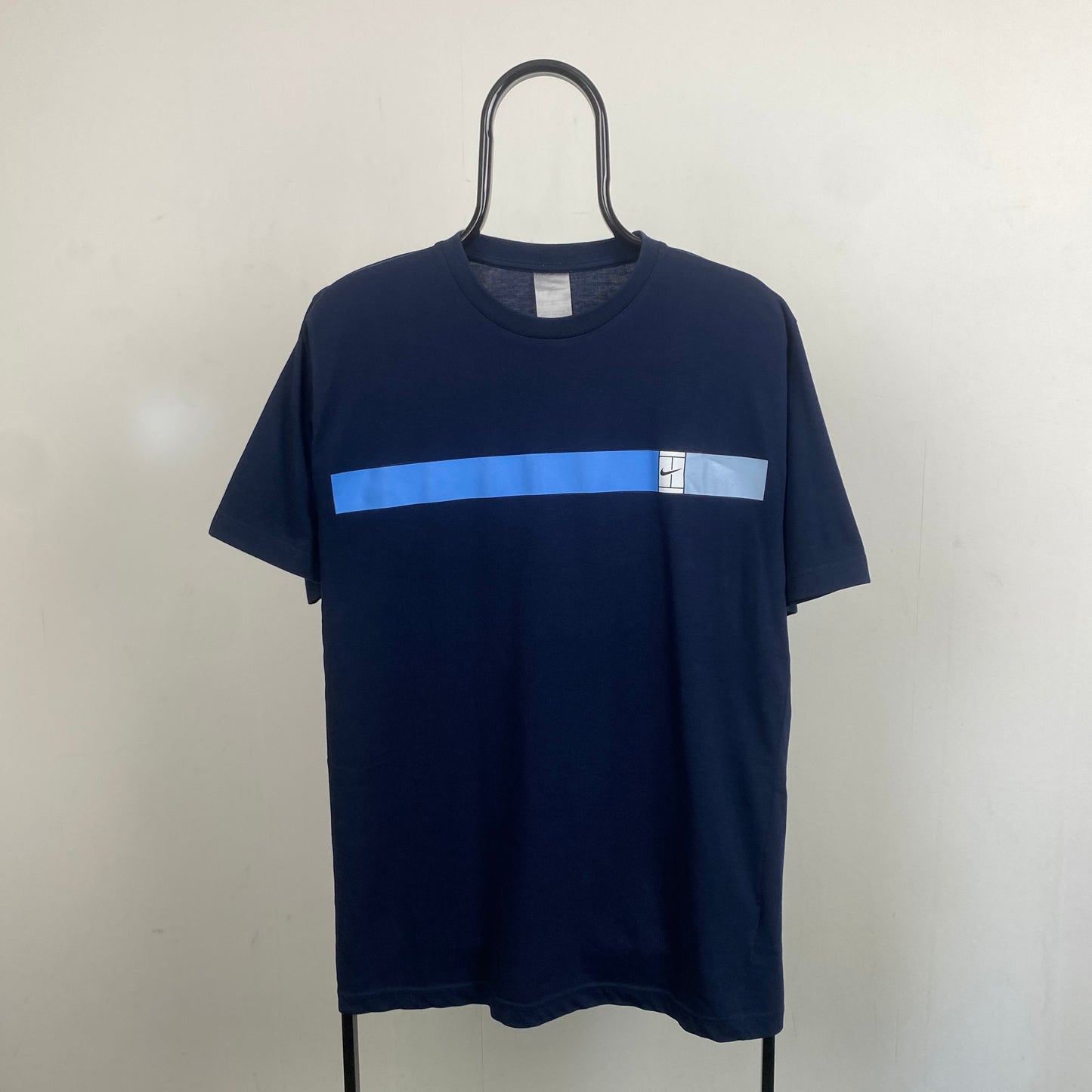 00s Nike Court T-Shirt Blue Medium