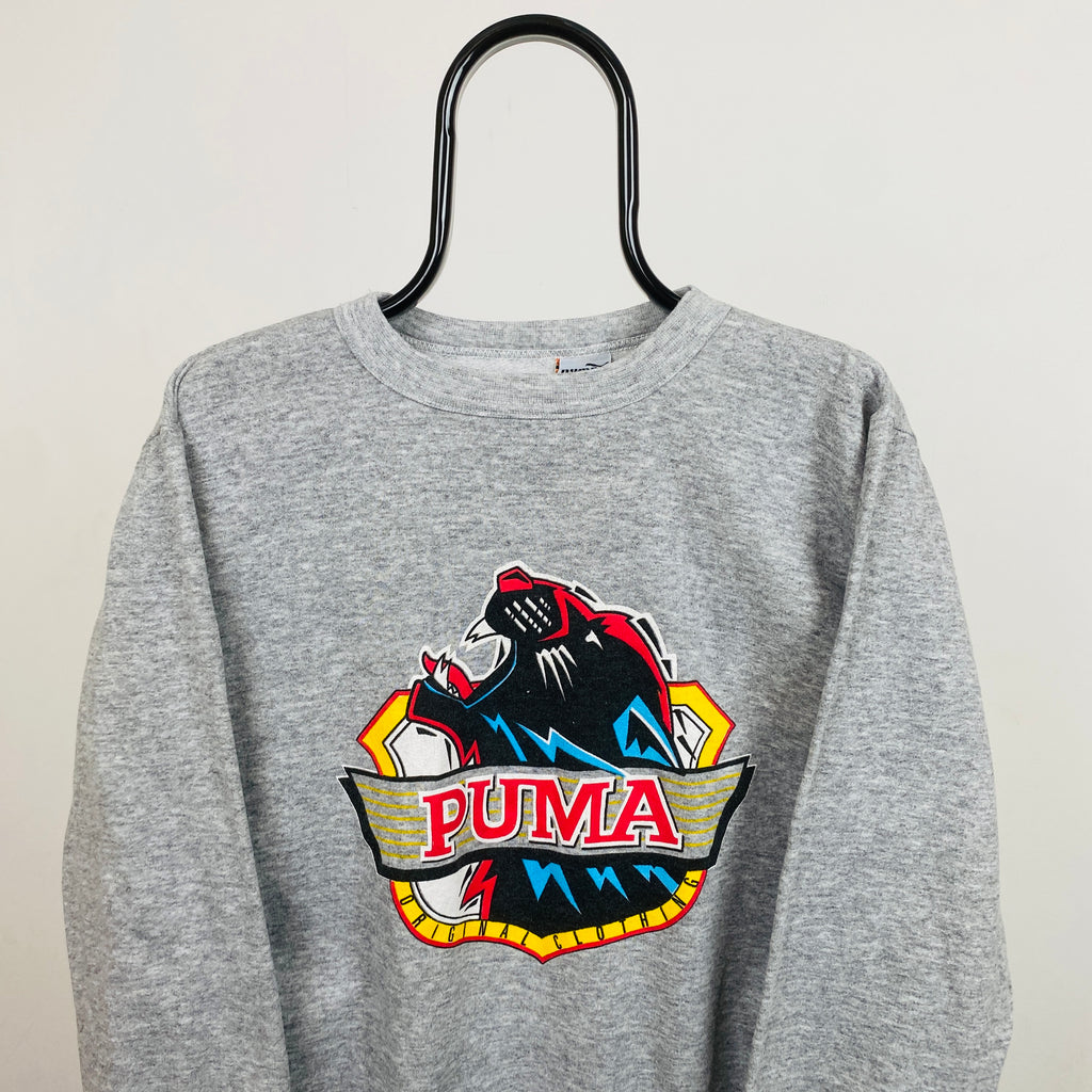 Retro Puma Sweatshirt Grey Medium