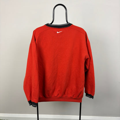 90s Nike Sweatshirt Orange Large