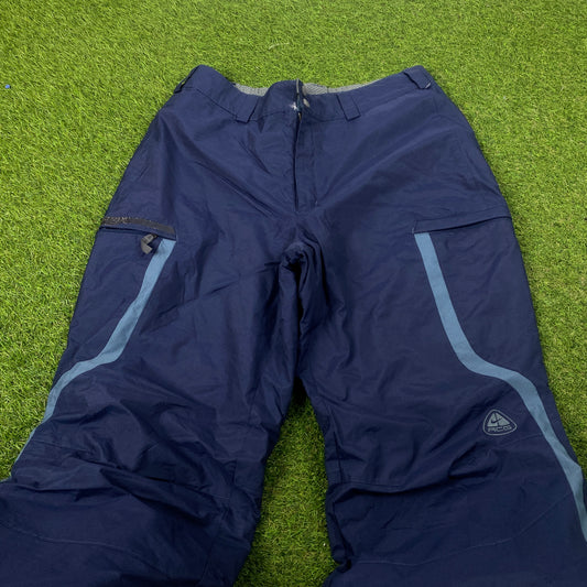 00s Nike ACG Ski Salopettes Trousers Joggers Blue Medium