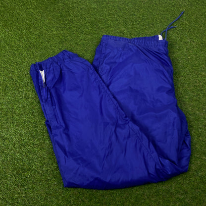 90s Nike Shell Joggers Blue Large
