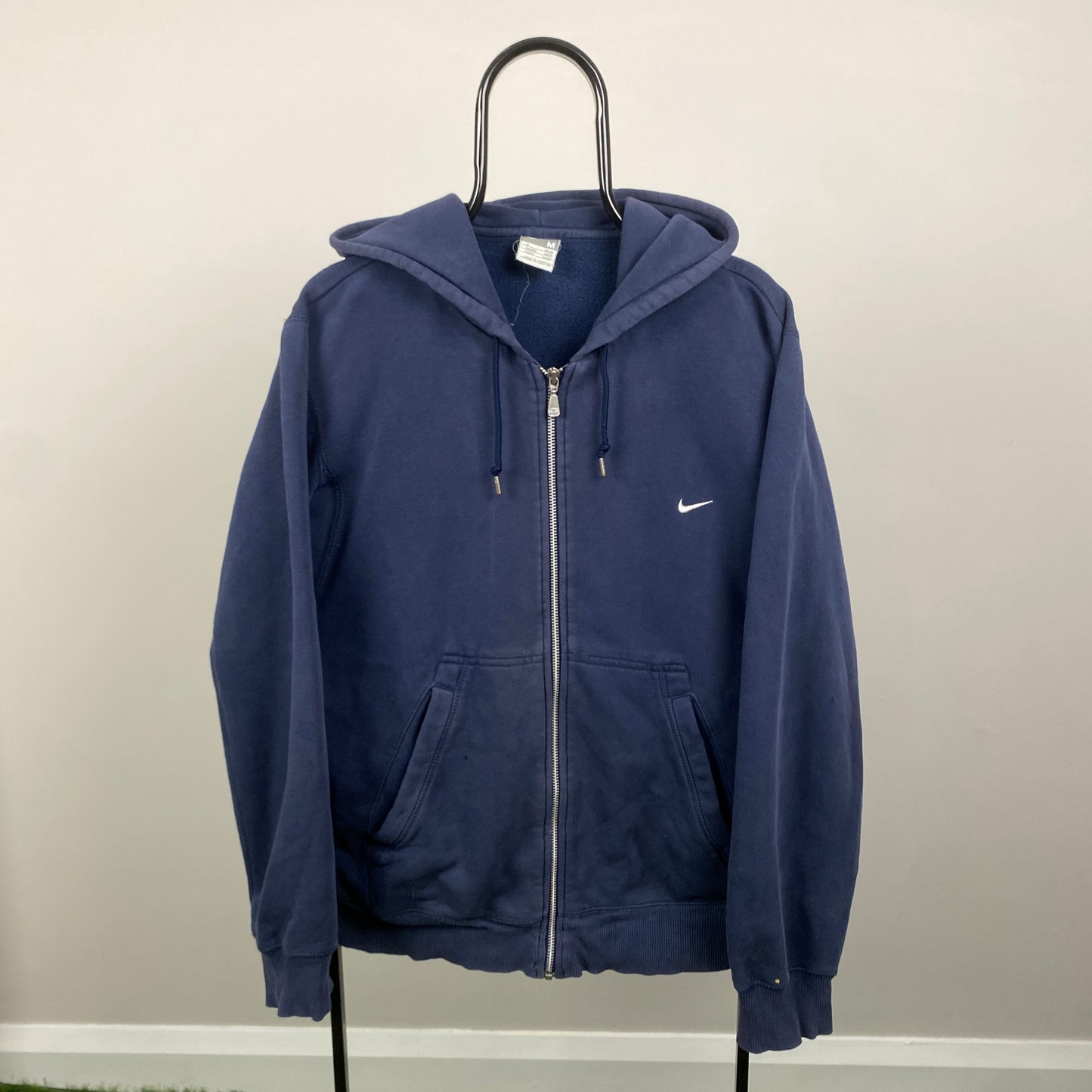 00s Nike Zip Hoodie Blue Medium
