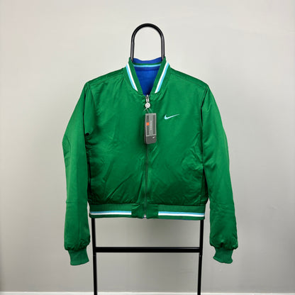 00s Nike Reversible Varsity Jacket Blue Medium