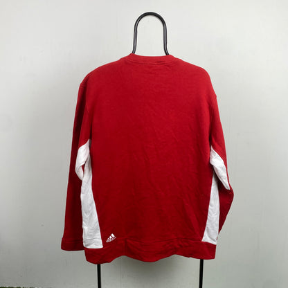 00s Adidas Sweatshirt Red XL