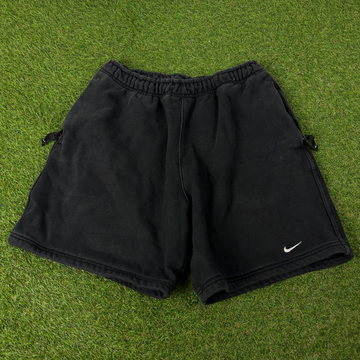 00s Nike Cotton Zip Pocket Shorts Black Medium