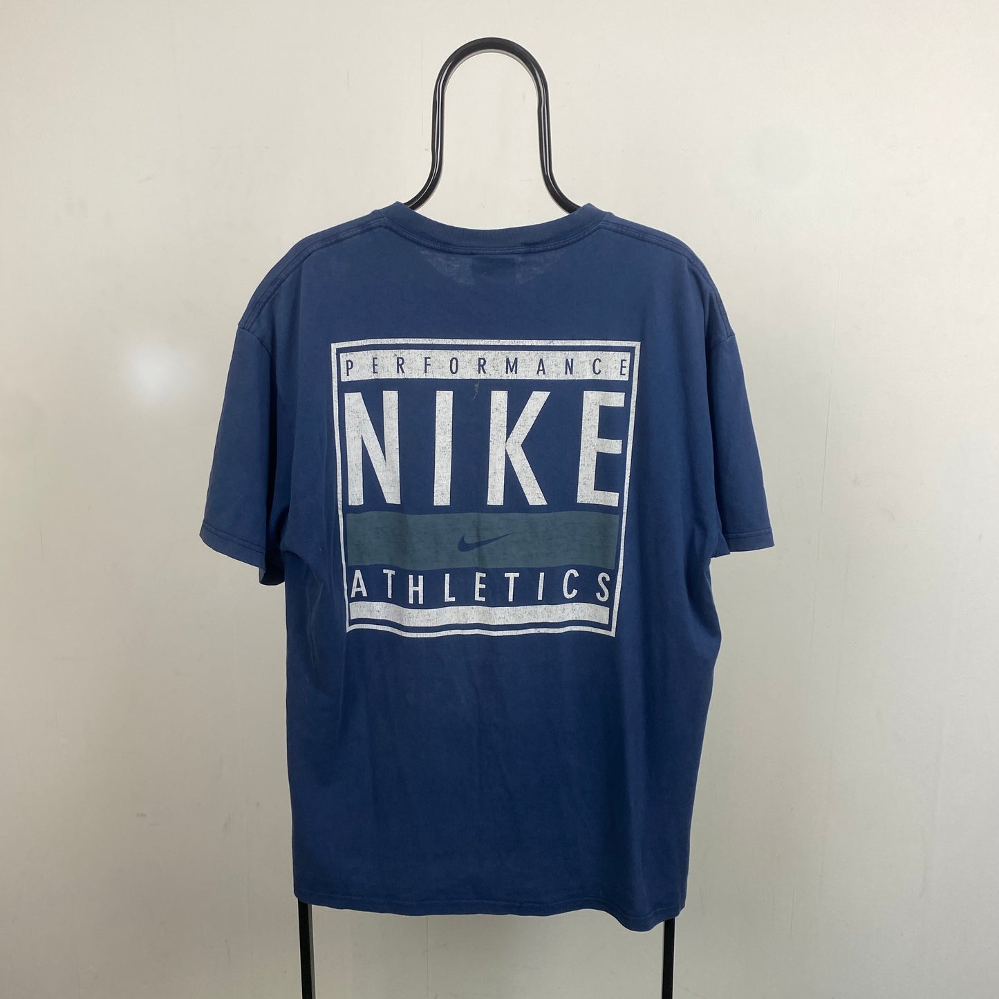 90s Nike Shirt T-Shirt Blue Large