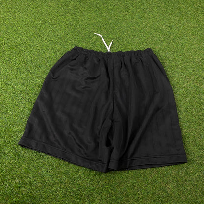 Retro Umbro Football Shorts Black Medium