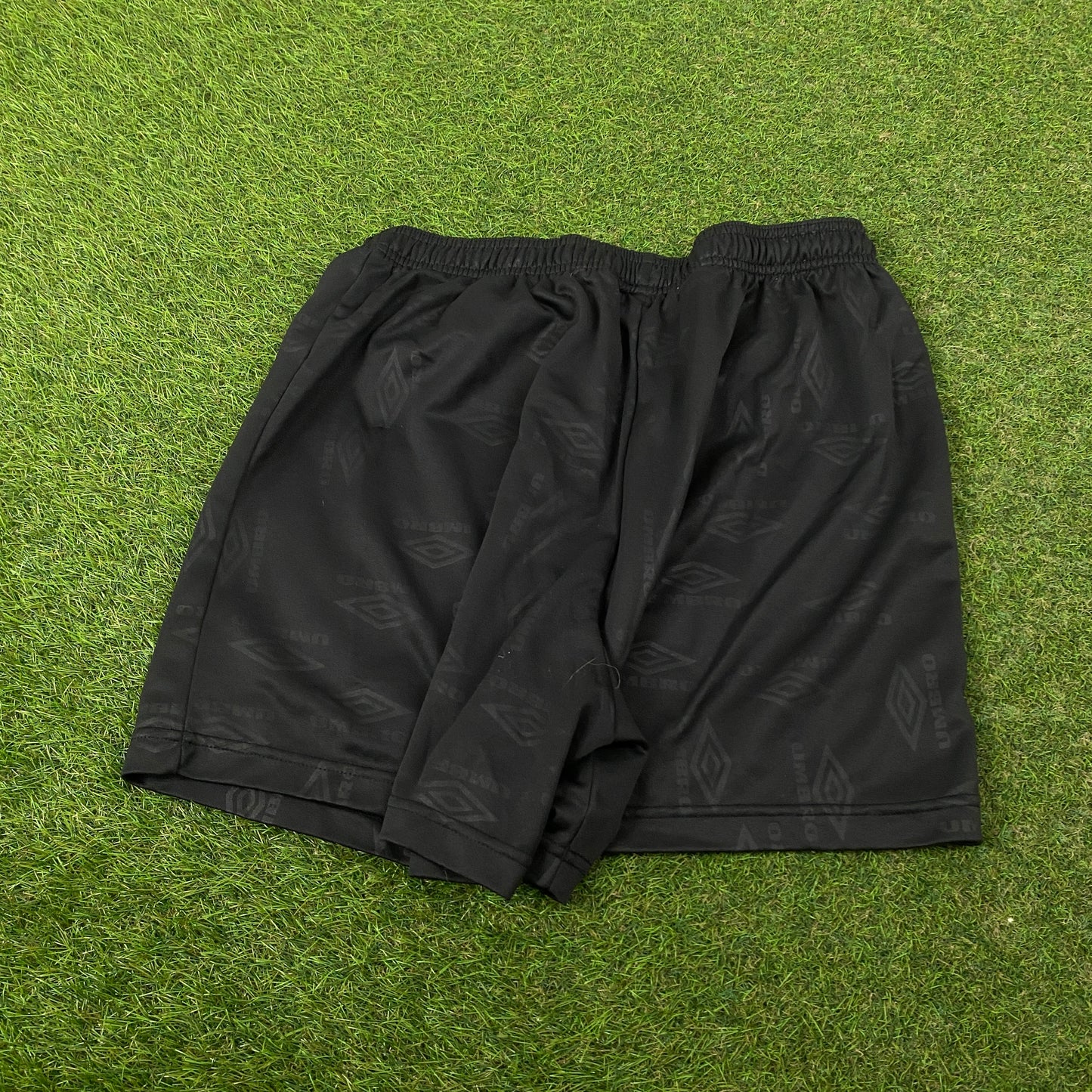 Retro Umbro Football Shorts Black XL