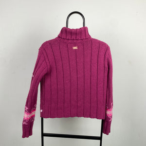 Retro O’Neill Knit Sweatshirt Pink Medium