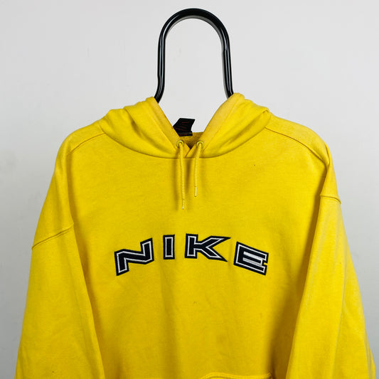 90s Nike Heavyweight Hoodie Yellow XL