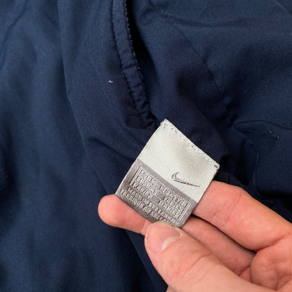 90s Nike Reversible Sidewinder Fleece Coat Jacket Blue Medium